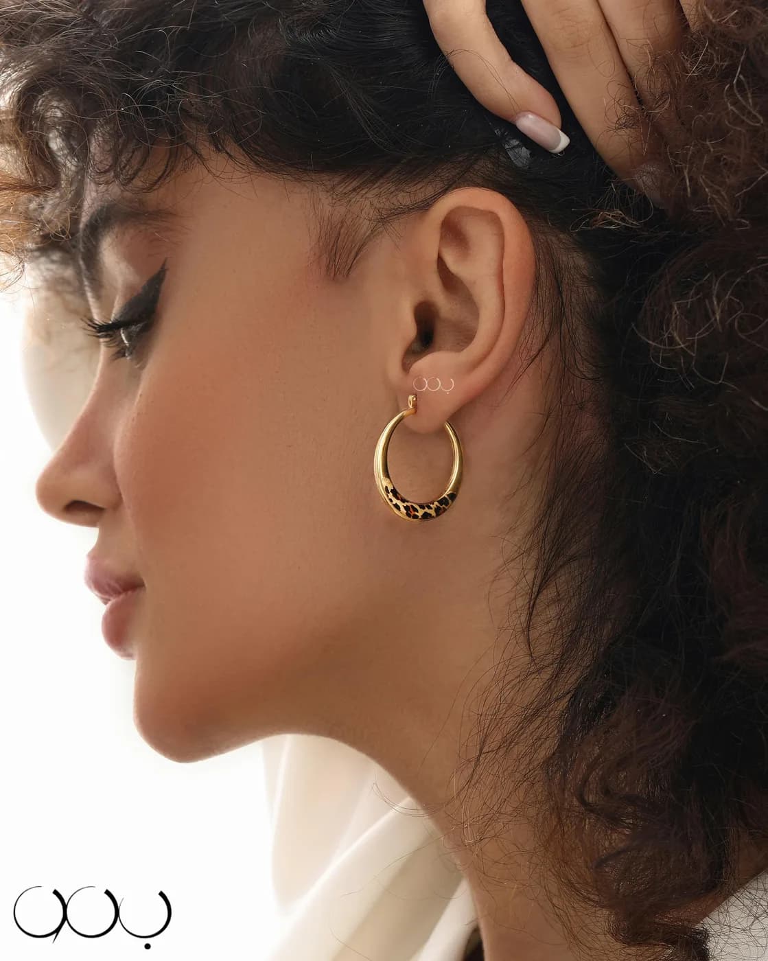 گوشواره حلقه‌ای درشت «مهتاب»